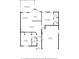 Detailed floor plan showcasing layout with room dimensions at 13307 Woodward Dr, Hudson, FL 34667