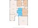 Floor plan showing layout including living room, bedrooms, bathrooms, kitchen, office, and garage at 15414 Green Jay Rd, Weeki Wachee, FL 34614