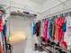Walk-in closet with wire shelving for clothes and shoe storage at 18902 Saint Laurent Dr, Lutz, FL 33558