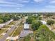 Overhead view of residential area with tree-lined streets and well-maintained properties at 2012 Warrington Way, Tampa, FL 33619