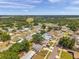 A wide aerial view of a well-established neighborhood featuring tree-lined streets and a mix of single-Gathering homes at 2012 Warrington Way, Tampa, FL 33619