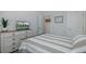 Bedroom featuring a TV, dresser, and view to the outside through the window at 3051 Francoa Dr, Odessa, FL 33556