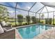 Beautiful screened-in pool with spacious patio and scenic views at 3051 Francoa Dr, Odessa, FL 33556