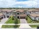 Aerial view highlighting the home, its location, and neighborhood amenities at 4056 Burdick Loop, Odessa, FL 33556