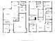 Detailed floor plan showcasing the layout of the house at 4056 Burdick Loop, Odessa, FL 33556