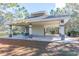 Community picnic pavilion with tables, drinking fountain, restrooms, and concrete foundation at 4215 Maplehurst Way, Spring Hill, FL 34609