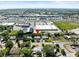 Aerial view of property with shopping, highways and the Gulf of Mexico in view at 5121 Hemlock Dr, New Port Richey, FL 34652