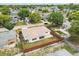 Single-story home featuring a large, fenced backyard with a pool and screened-in patio at 5642 Dove Dr, New Port Richey, FL 34652