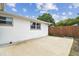 The home has a bright open patio with an expansive fenced backyard at 5642 Dove Dr, New Port Richey, FL 34652