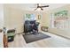 Home office/bedroom with wood-look flooring and natural light at 5642 Dove Dr, New Port Richey, FL 34652