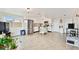 Spacious kitchen with stainless steel appliances, an island, and lots of cabinet space at 5642 Dove Dr, New Port Richey, FL 34652