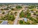 Aerial view of the home and surrounding neighborhood, nestled among lush greenery at 6197 Belkton Ave, Spring Hill, FL 34608