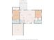 Home floor plan showcasing the layout including the kitchen, primary bedroom, and living room at 6197 Belkton Ave, Spring Hill, FL 34608