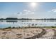 Beautiful lake view with serene water and scenic trees along the shoreline, enhanced by a sunny sky, creating a tranquil ambiance at 8755 Marigold Dr, New Port Richey, FL 34654