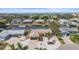 Aerial view of the waterfront neighborhood, showcasing the canals and surrounding homes at 1024 Spindle Palm Way, Apollo Beach, FL 33572