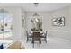Dining area with view of the pool at 10250 Locker Dr, Spring Hill, FL 34608