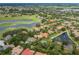 Aerial view of property location close to Fox Hollow golf course and other amenities at 10531 Pontofino Cir, Trinity, FL 34655