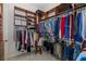 Spacious walk-in closet with custom shelving and ample storage at 10531 Pontofino Cir, Trinity, FL 34655