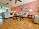 Comfortable living room with soft, neutral-toned furnishings, inviting a warm and relaxing atmosphere at 11733 Bayonet Ln, New Port Richey, FL 34654
