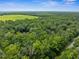 Expansive aerial shot showcasing lush, mature trees surrounding the property at 12085 Stringer Rd, Brooksville, FL 34601