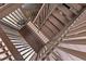 Staircase on the outdoor deck leading to a lower level at 12085 Stringer Rd, Brooksville, FL 34601