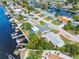 A waterfront home is ideally situated on a canal, with a private dock, offering stunning waterfront living at 12535 Third Isle, Hudson, FL 34667