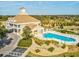 Outdoor swimming pool with lounge chairs and well-maintained landscaping, perfect for relaxation at 13922 Talmage Loop, Hudson, FL 34667