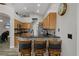 Well-appointed kitchen with breakfast bar and modern appliances at 1862 Wood Bend St, Tarpon Springs, FL 34689