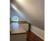 Upstairs office or bonus space with counter top and octagon window at 2880 Chelsea N Pl, Clearwater, FL 33759