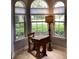 Bright nook with windows and a desk, ideal for a home office at 2880 Chelsea N Pl, Clearwater, FL 33759