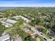 Wide aerial view of the neighborhood showcasing mature trees at 2887 Cathy Ln, Clearwater, FL 33760