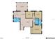 Detailed floor plan outlining layout of kitchen, bedrooms, and living spaces at 2887 Cathy Ln, Clearwater, FL 33760