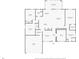 Detailed floor plan showcasing the layout of the home, including room dimensions at 3312 Blythe Ave, Spring Hill, FL 34609