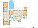 Detailed floor plan showcasing the layout of the home, including the primary suite, bedrooms, and living spaces at 4289 Castle Ave, Spring Hill, FL 34609