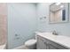Updated bathroom featuring a modern vanity, sleek fixtures, and a tiled shower at 4939 Floramar Ter # 611, New Port Richey, FL 34652