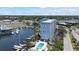 Waterfront condo building features a private marina, waterfront pool, and ample parking at 4939 Floramar Ter # 611, New Port Richey, FL 34652