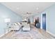 Open concept living room with an easy flow to the dining and kitchen areas at 4939 Floramar Ter # 611, New Port Richey, FL 34652