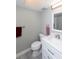 Bathroom featuring a modern sink and toilet at 5123 Topaz Ln # 206, New Port Richey, FL 34652
