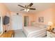 Large bedroom featuring a ceiling fan and a closet at 5123 Topaz Ln # 206, New Port Richey, FL 34652