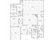Detailed floor plan illustrating the layout of the house, including bedrooms, bathrooms, living areas, and the pool at 5747 Fieldspring Ave, New Port Richey, FL 34655