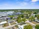 Aerial view showing a neighborhood and commercial areas with medical facilities at 6633 Jackson St, New Port Richey, FL 34653