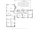 Detailed floor plan showing the layout of the house, including rooms and dimensions at 7119 Lenape Cir, New Port Richey, FL 34653
