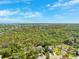 Scenic aerial shot of homes nestled among lush greenery and waterways, showcasing a tranquil coastal community at 7340 Brightwaters Ct, New Port Richey, FL 34652