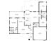 Detailed floor plan of the home showcasing the layout of rooms and the spacious patio at 8283 Shoup St, Spring Hill, FL 34606