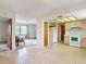 Open kitchen with eat-in area, laminate counters and appliances at 10139 Carrin Rd, Spring Hill, FL 34608