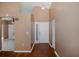 Inviting foyer with hardwood floors, a coat closet, and neutral wall color create a warm entry space at 1084 Vista Fina Ct, Spring Hill, FL 34608