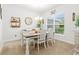 Bright and airy dining area with large windows and modern decor for delightful Gathering meals at 11042 Heth Ct, Weeki Wachee, FL 34613