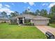 Charming single-story home with manicured lawn and inviting front entrance at 11042 Heth Ct, Weeki Wachee, FL 34613