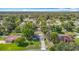 An aerial view of a charming home, surrounded by lush trees in a peaceful neighborhood at 11340 Corinthian St, Spring Hill, FL 34609
