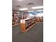 A well-stocked library offers ample reading material and a quiet space for residents at 11715 Boynton Ln # 74B, New Port Richey, FL 34654